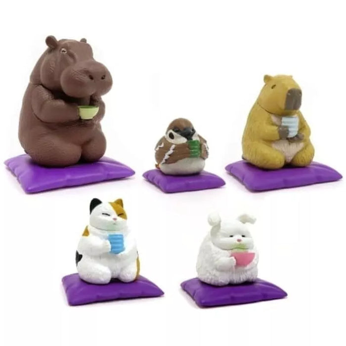 YELL Hokkori Biyori Set of 5 Capsule Toy Figure JAPAN OFFICIAL