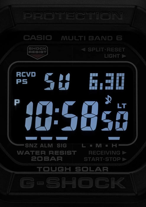Casio GW-M-M5610ubc-1jf Black Solar Radio 6 Digital Herren Uhr Japan Japan
