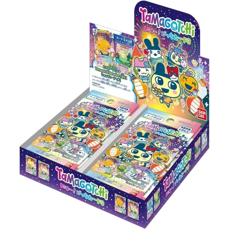 BANDAI Carddass Tamagotchi New! Gotchi Card 3 Booster Pack Box TCG JAPAN