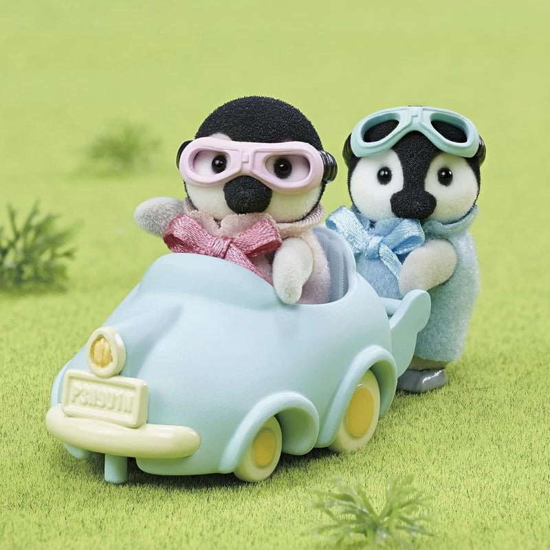 Epoch Sylvanian Families Calico Critters Penguin Baby Cart Set DF-23 JAPAN