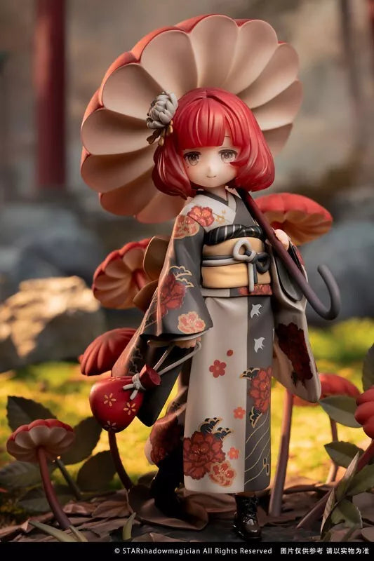 Mushroom Girls Series No.6 Marasmius Haematocephalus 1/1 Figura UFFICIALE DEL GIAPPONE