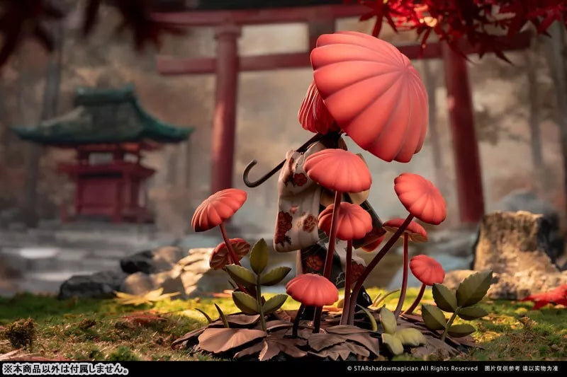 Mushroom Girls Series No.6 Marasmius Haematocephalus 1/1 Figura UFFICIALE DEL GIAPPONE