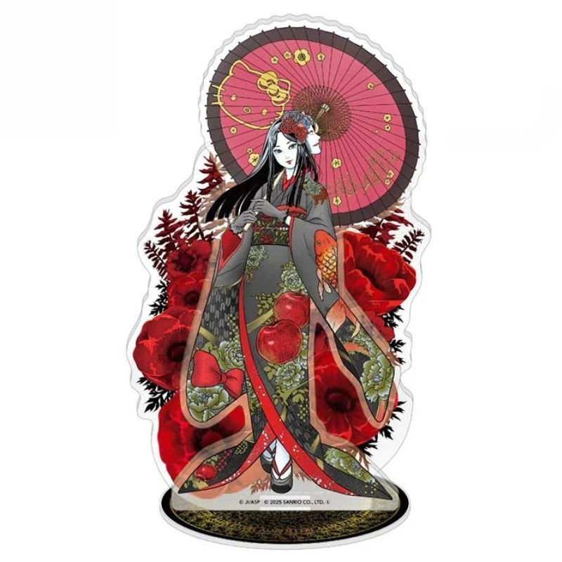 YTE Junji Ito x Sanrio Characters Kimono Tomie Hello Kitty Acrylic Stand JAPAN