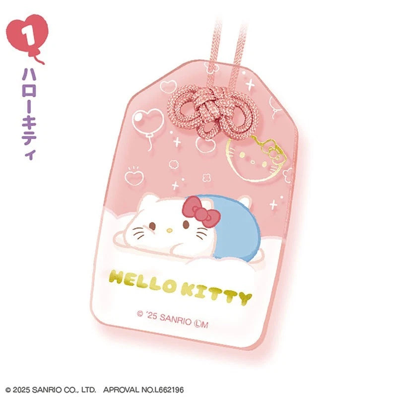 Sanrio Characters Amulet Style Acrylic Keychain 10Pack Box Candy Toy JAPAN