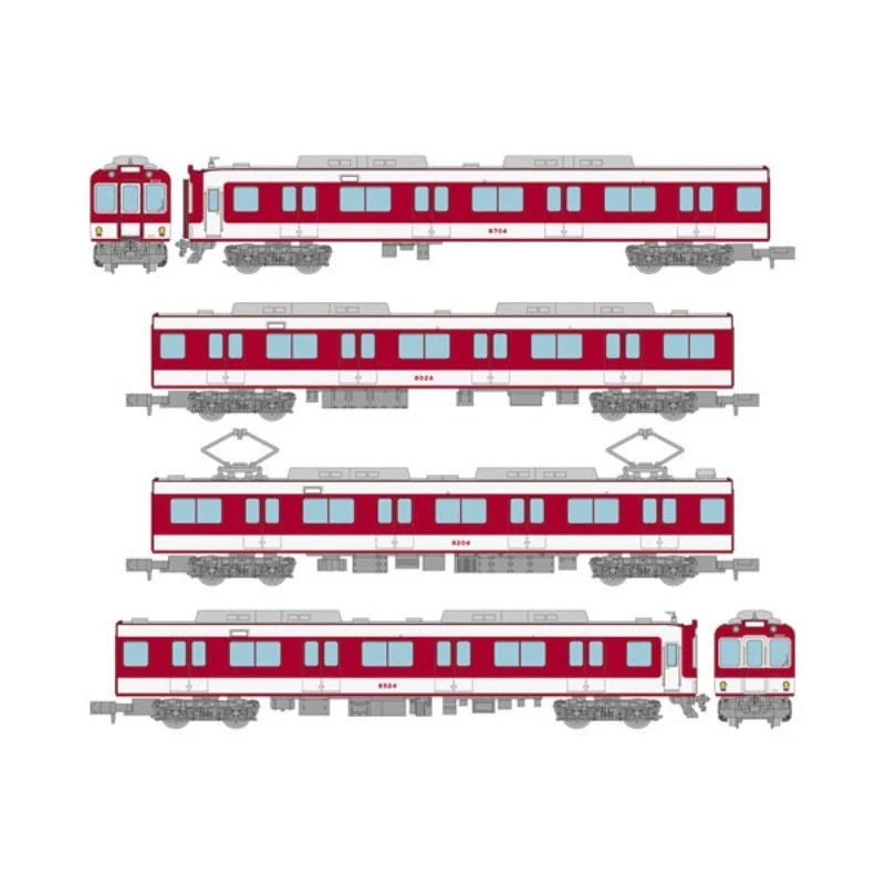 Tetsudou Collection Kintetsu Railway 8000 Series New Paint 2Car Set A JAPAN