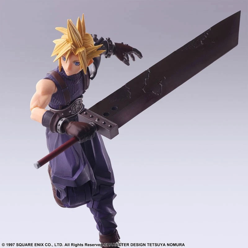 Square Enix Final Fantasy VII Bring Arts Cloud Strife Action Figure JAPAN