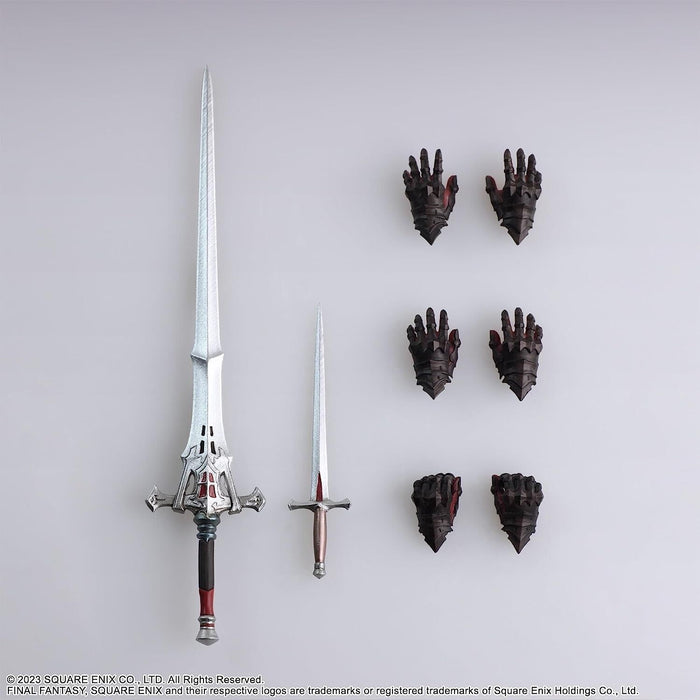Square Enix Final Fantasy XVI Porta Arts Clive Rosfield e Torgal Action Figure