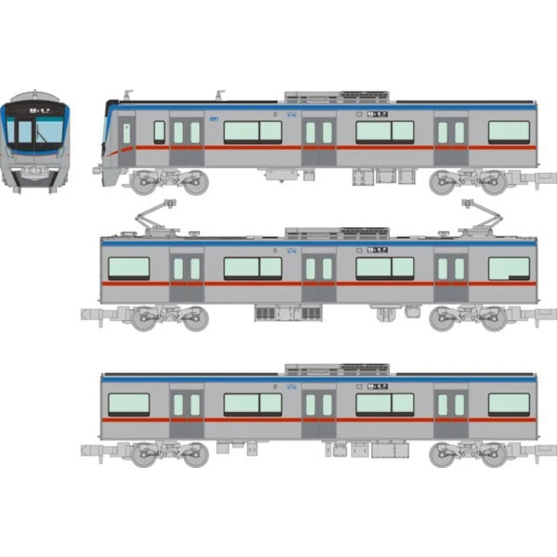 Tetsudou Collection Keisei Dentetsu 80000 Class 3Car Set JAPAN OFFICIAL