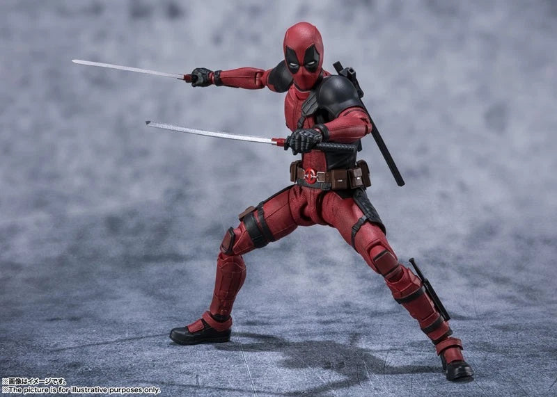 BANDAI S.H.Figuarts Marvel Universe Deadpool Action Figure JAPAN OFFICIAL ZA-74
