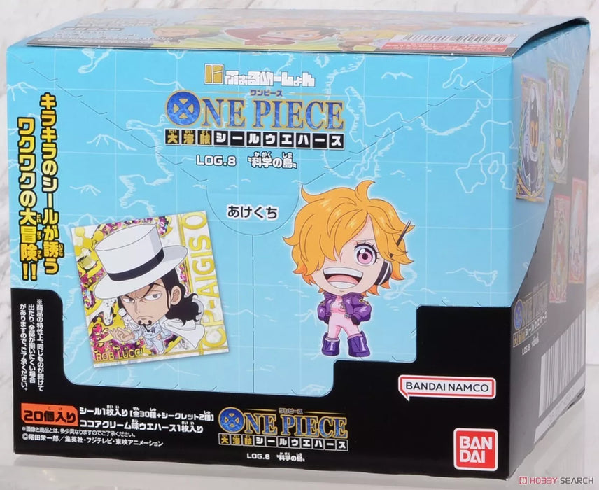 BANDAI Niformation One Piece Great Pirate Seal Wafer LOG.8 20 Pack BOX JAPAN