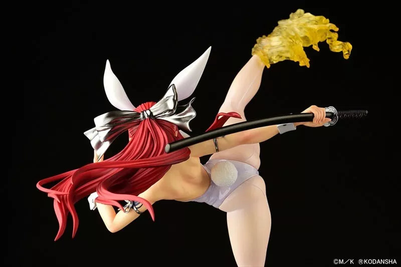 Fairy Tail Erza Scarlet High Kick ver. White Rabbit 1/6 Figure JAPAN OFFICIAL