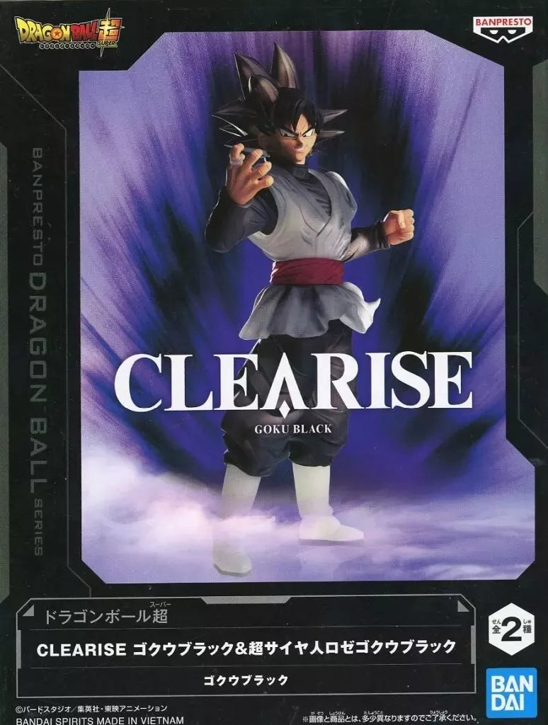 Banpresto Dragon Ball Super CLEARISE Goku Black Figure JAPAN OFFICIAL