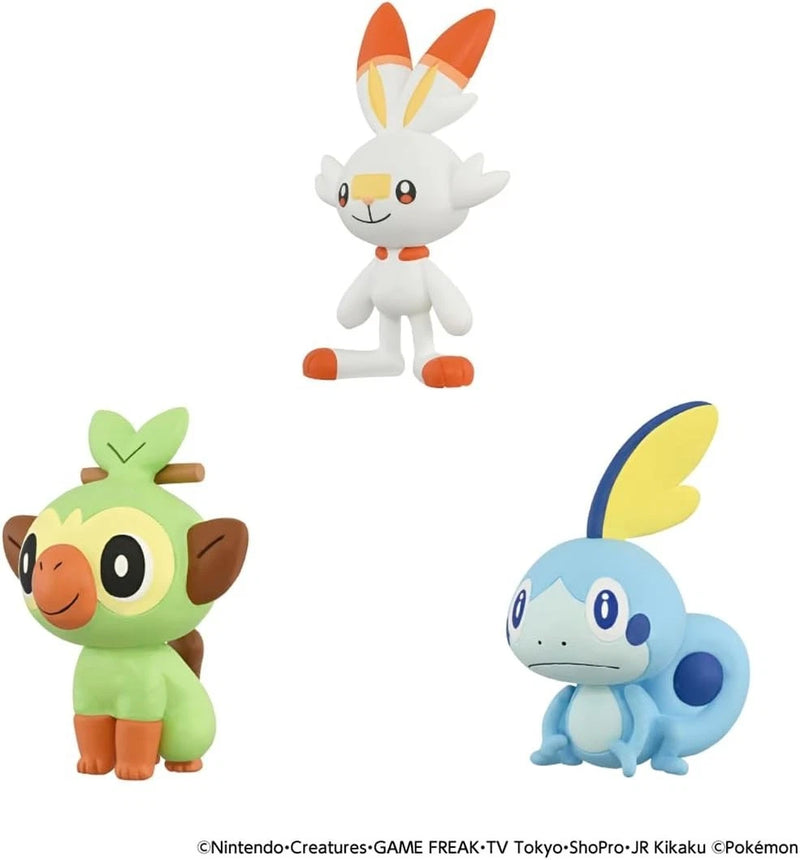 Pokemon Moncolle Pokemon 30th Anniversary Starter 3 Galar Region Figure Set
