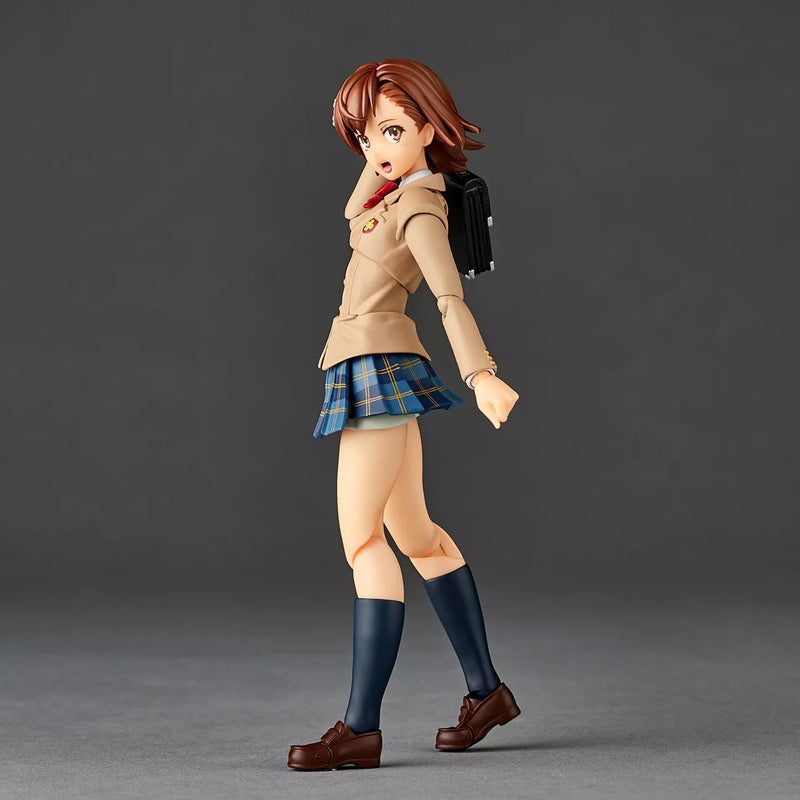 Revoltech Toaru Kagaku no Railgun Mikoto Misaka Winter Uni Ver. Figura d'azione