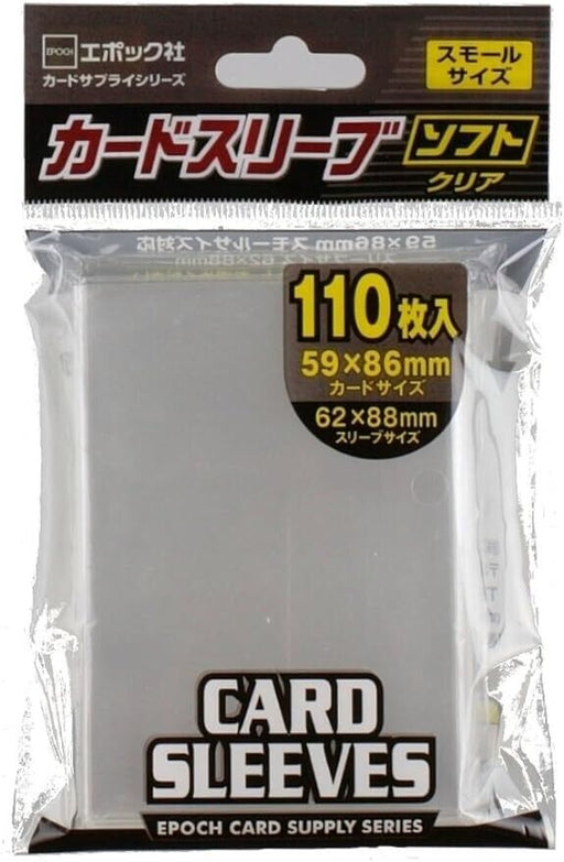 Epoch Card Supply Series Card Sleeve Soft Clear Small Size JAPAN OFFICIAL, 1 BOX Epoch Card Supply Series Card Sleeve Soft Clear Small Size JAPAN OFFICIAL, 1 BOX