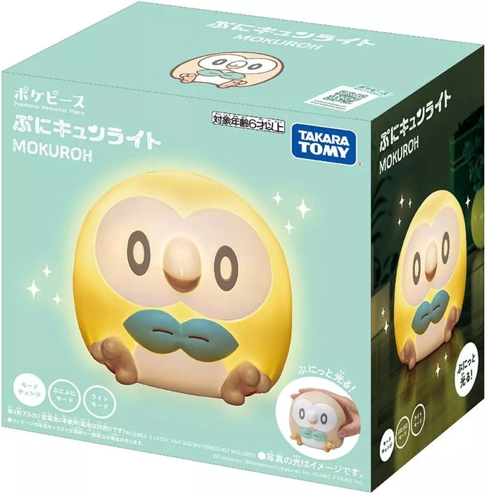 Takara Tomy Pokemon Pokepiece Puni Kyun Light Rowlet JAPAN OFFICIAL