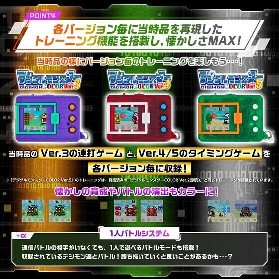 BANDAI Digital Monster Color Ver.5 Original Clear Green JAPAN OFFICIAL