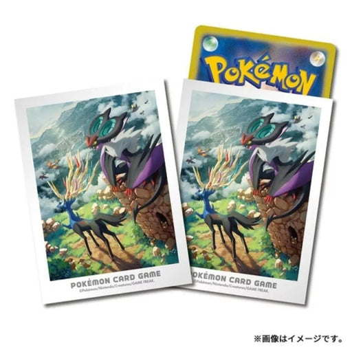 Pokemon Card Sleeves Kalos Adventure Xerneas and Noivern Pokemon Card Sleeves Kalos Adventure Xerneas and Noivern