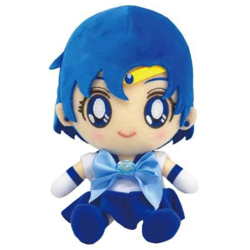 BANDAI Sailor Moon Sailor Mercury Chibi Plush Doll JAPAN OFFICIAL