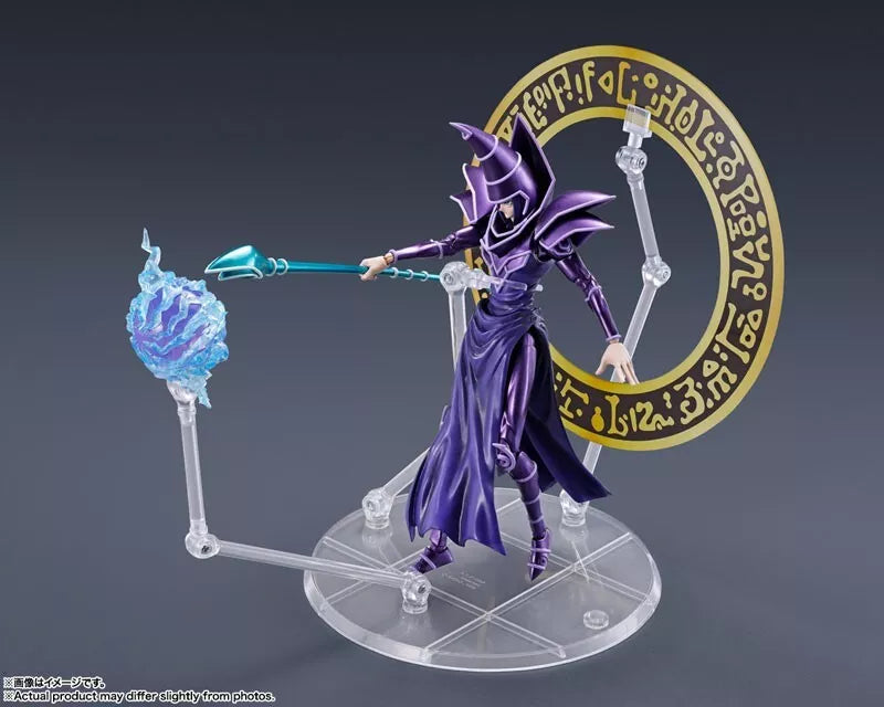 BANDAI S.H.MonsterArts Yu-Gi-Oh! Duel Monsters Dark Magician Action Figure JAPAN