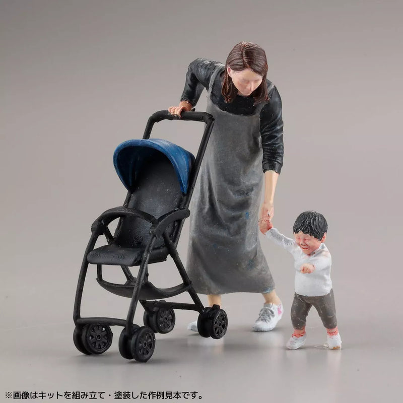 Kaiyodo ARTPLA Tourist and Giraffe Set Unpainted Unassembled Model Kit JAPAN