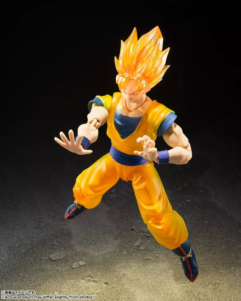 BANDAI S.H.Figuarts Dragon Ball Z Super Saiyan Son Goku Z Fighters Figura de acción
