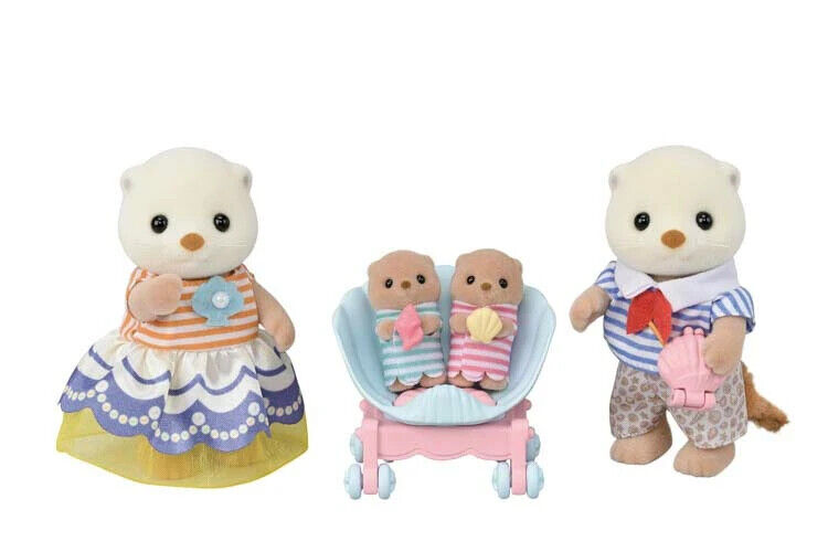 Epoch Sylvanian Families Sea Otter Family FS-54 JAPAN OFFICIAL