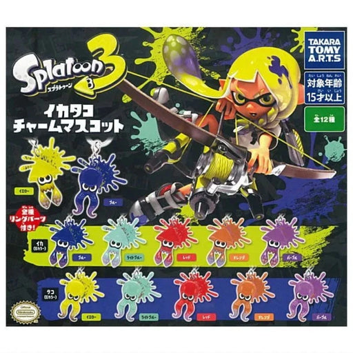 Splatoon 3 Squid & Octopus Charm Mascot Complete Set Capsule Toy JAPAN OFFICIAL