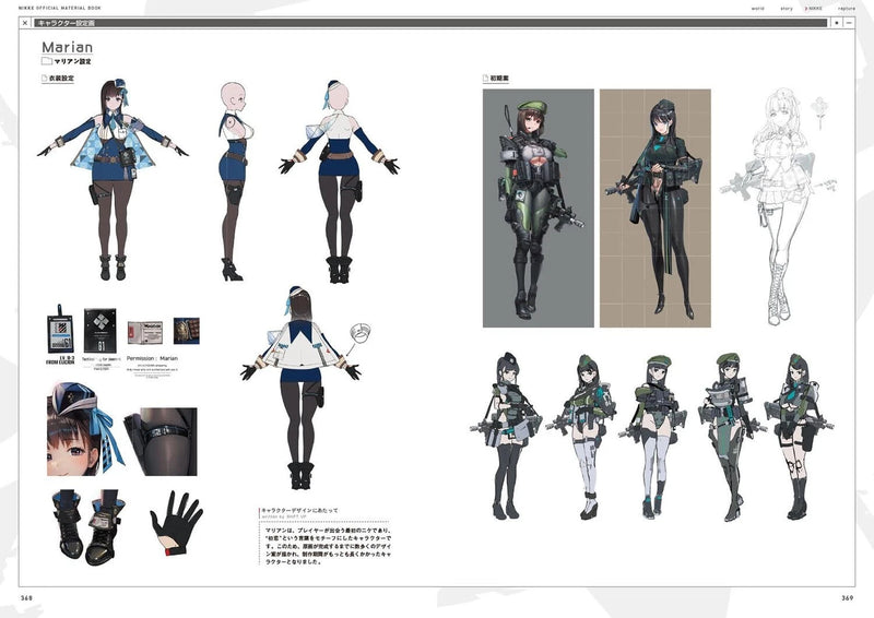 Goddess of Victory Nikke Official Setting Material Collection Book JAPAN