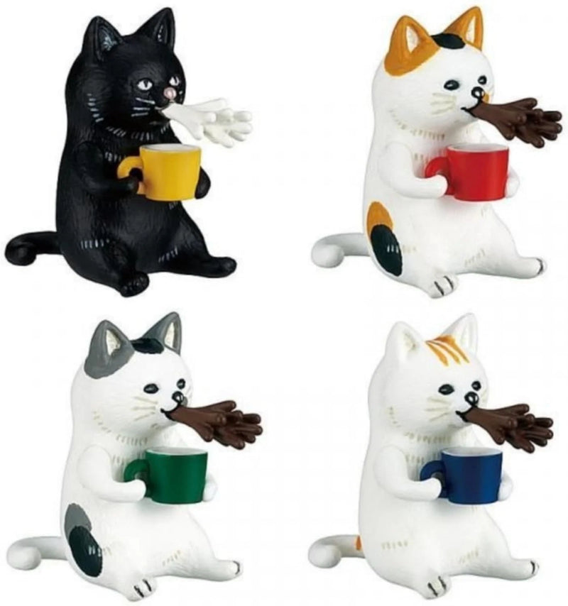 Takara Tomy A.R.T.S Pokefasu Cat Tongue Complete Set Figure Capsule Toy JAPAN