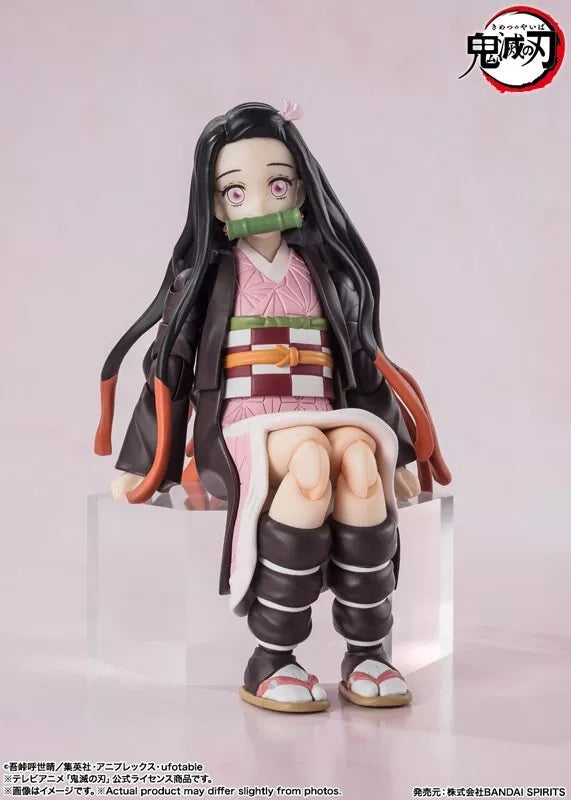 BANDAI S.H. FIGUARTS SLAYER DEMONS KIMETSU NO YAIBA NEZUKO KAMADO Figura
