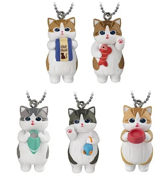 BANDAI mofusand Begging Cat Mascot Complete Set Capsule Toy JAPAN OFFICIAL