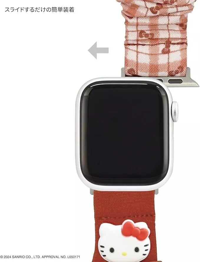 Sanrio Hello Kitty Apple Watch Compatible Scrunchie Band JAPON OFFICIEL