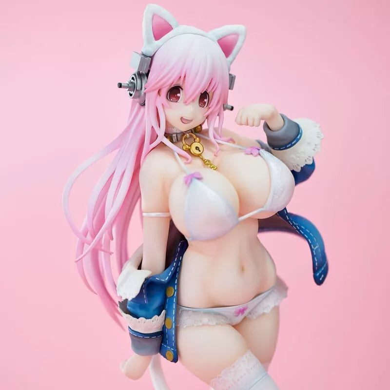 Super Sonico White Cat Ver. Figurar oficial de Japón