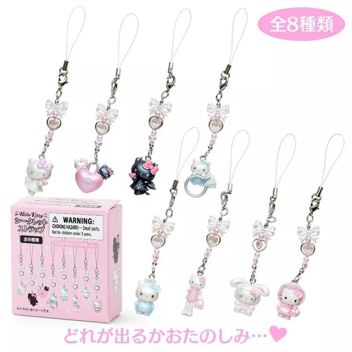 Sanrio Hello Kitty Secret Strap Angel Little Devil Design Rabbit Key Chain JAPAN