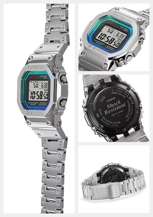 Casio G-Shock GMW-B5000PC-1JF Rainbow x Silver Digital Bluetooth Men's Watch