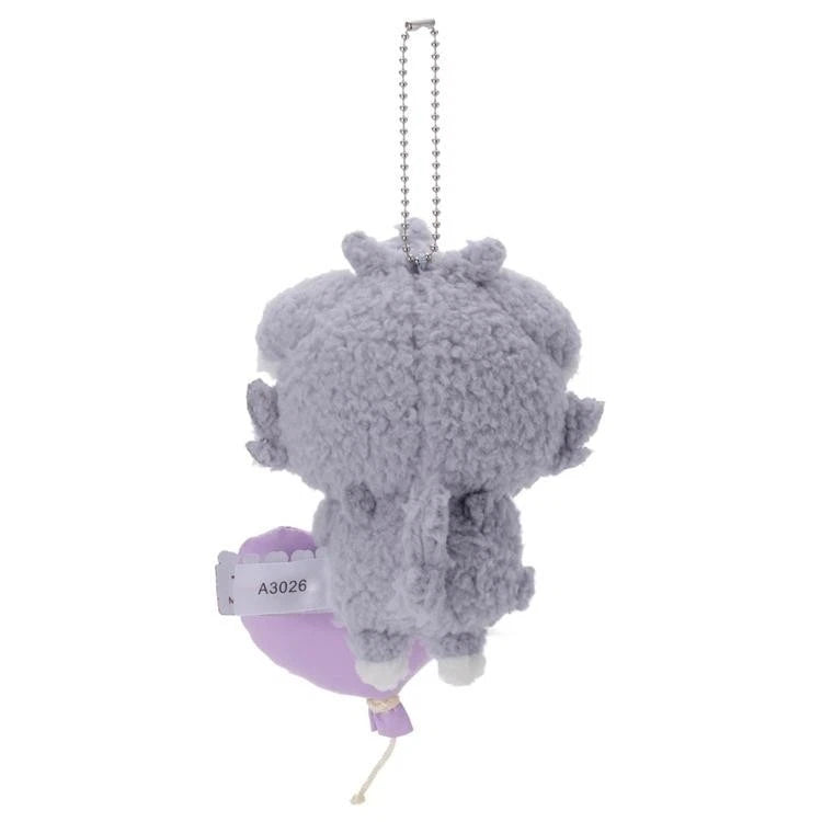 Pokemon Pokepeace Espurr Mellow Heart Plush Keychain JAPAN OFFICIAL
