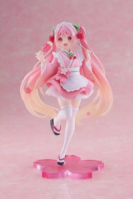 Taito Coreful Figur Hatsune Miku Figur Sakura Wafuu Kissa Ver. Japan -Beamter