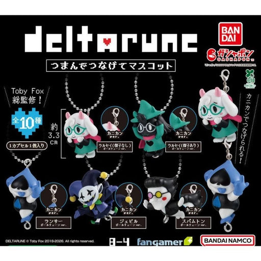BANDAI DELTARUNE Pinch And Connect Mascot Complete Set Capsule Toy JAPAN