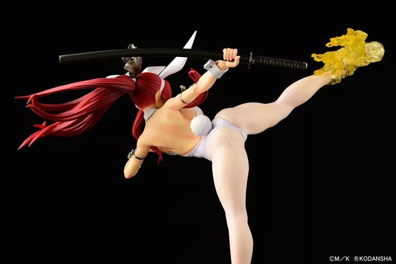 Fairy Tail Erza Scarlet High Kick ver. White Rabbit 1/6 Figure JAPAN OFFICIAL