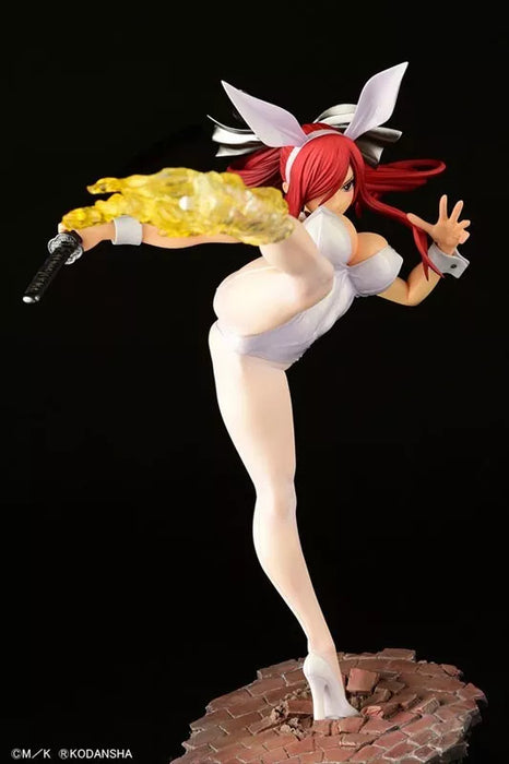 Fairy Tail Erza Scarlet High Kick ver. White Rabbit 1/6 Figure JAPAN OFFICIAL