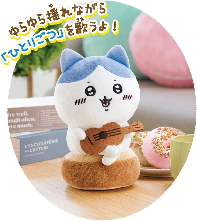 Joy Palette Chiikawa Singing Playing Hachiware Plush JAPAN OFFICIAL