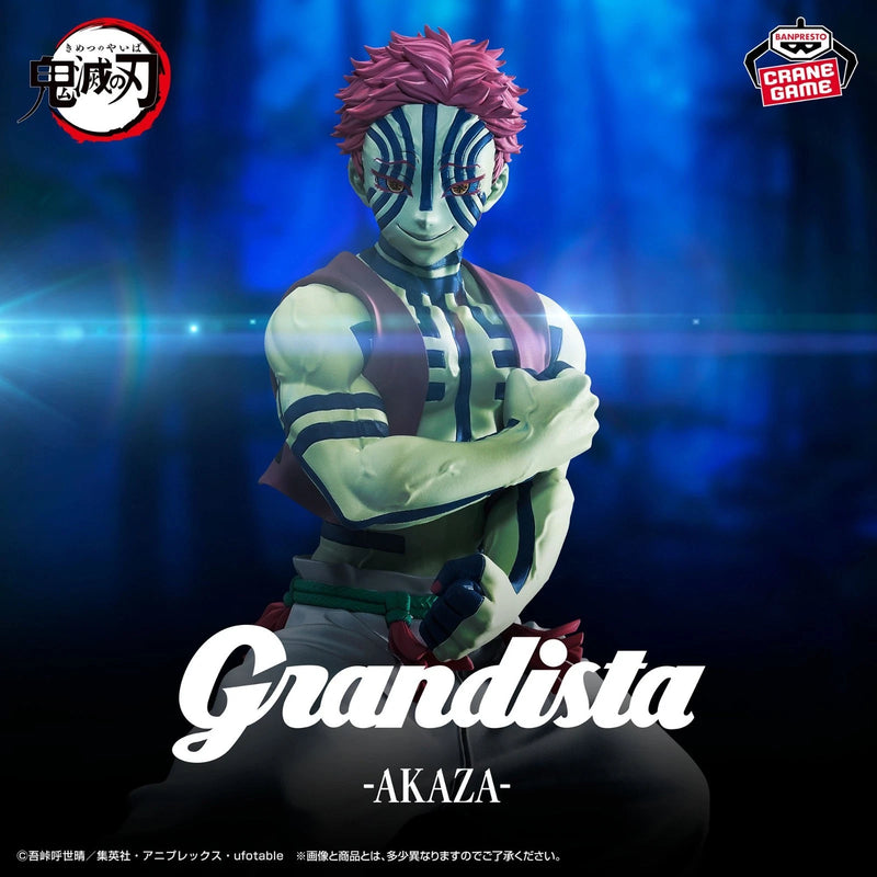 BANDAI Grandista Demon Slayer Kimetsu no Yaiba Akaza Figura JAPÃO OFICIAL
