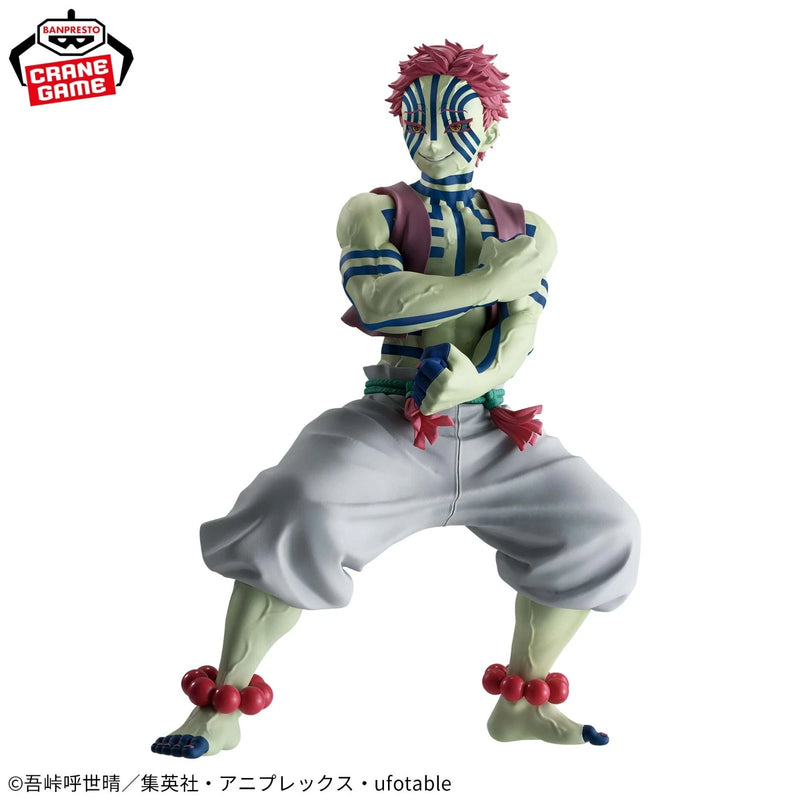 BANDAI Grandista Demon Slayer Kimetsu no Yaiba Akaza Figura JAPÃO OFICIAL