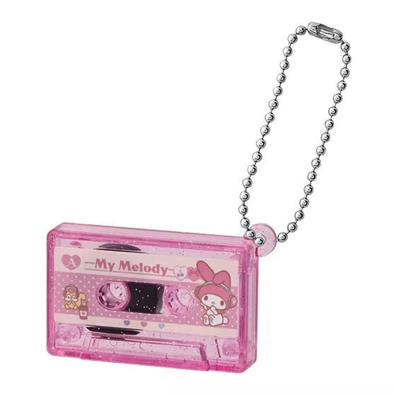 Juego de encanto de cinta de cassette de los personajes de Bandai Sanrio de 8 Cápsulas Capsule Japón