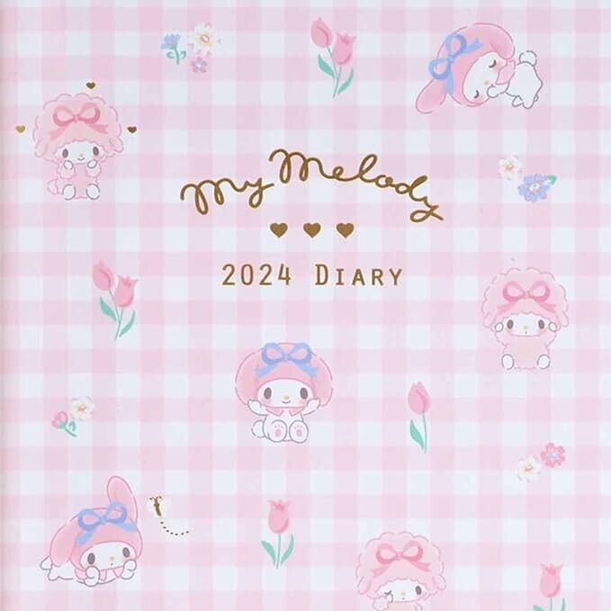 Sanrio My Melody B6 Diary Block Type 2024 Schema Book Japan Official