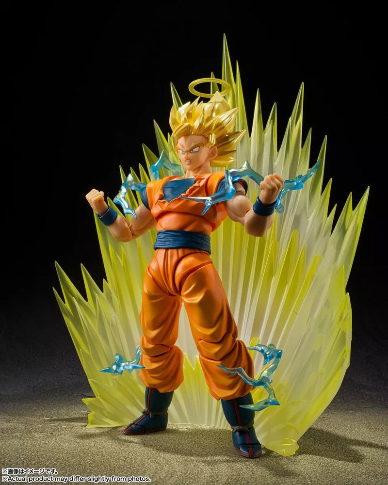 BANDAI S.H.Figuarts Dragon Ball Z Super Saiyan 2 Son Goku Efecto Piezas Set JAPÓN