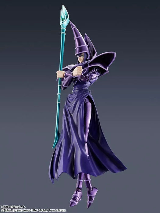 BANDAI S.H.MonsterArts Yu-Gi-Oh! Duel Monsters Dark Magician Action Figure JAPAN