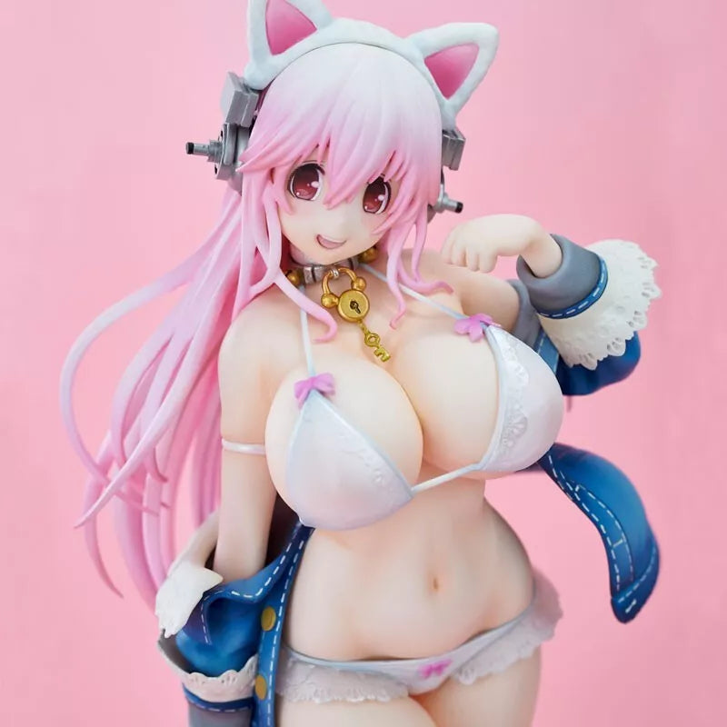 Super Sonico White Cat Ver. Figurar oficial de Japón