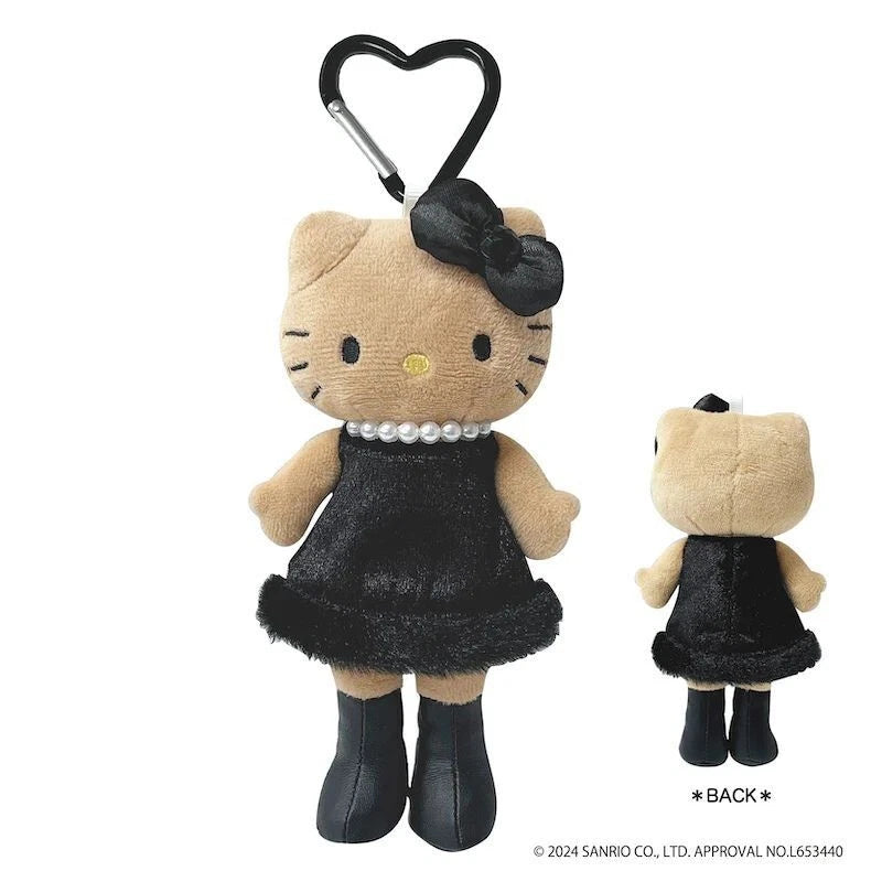 TCP Hello Kitty 2024 GOGO GAL Collection 90s Style Up Mascot Black Plush JAPAN